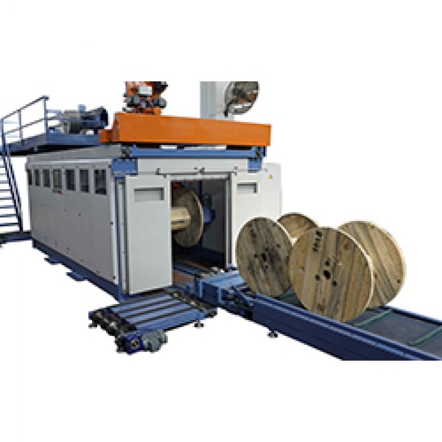 Automatic Single Reel Winding Line S/8001200 Kablomak Spool Winding